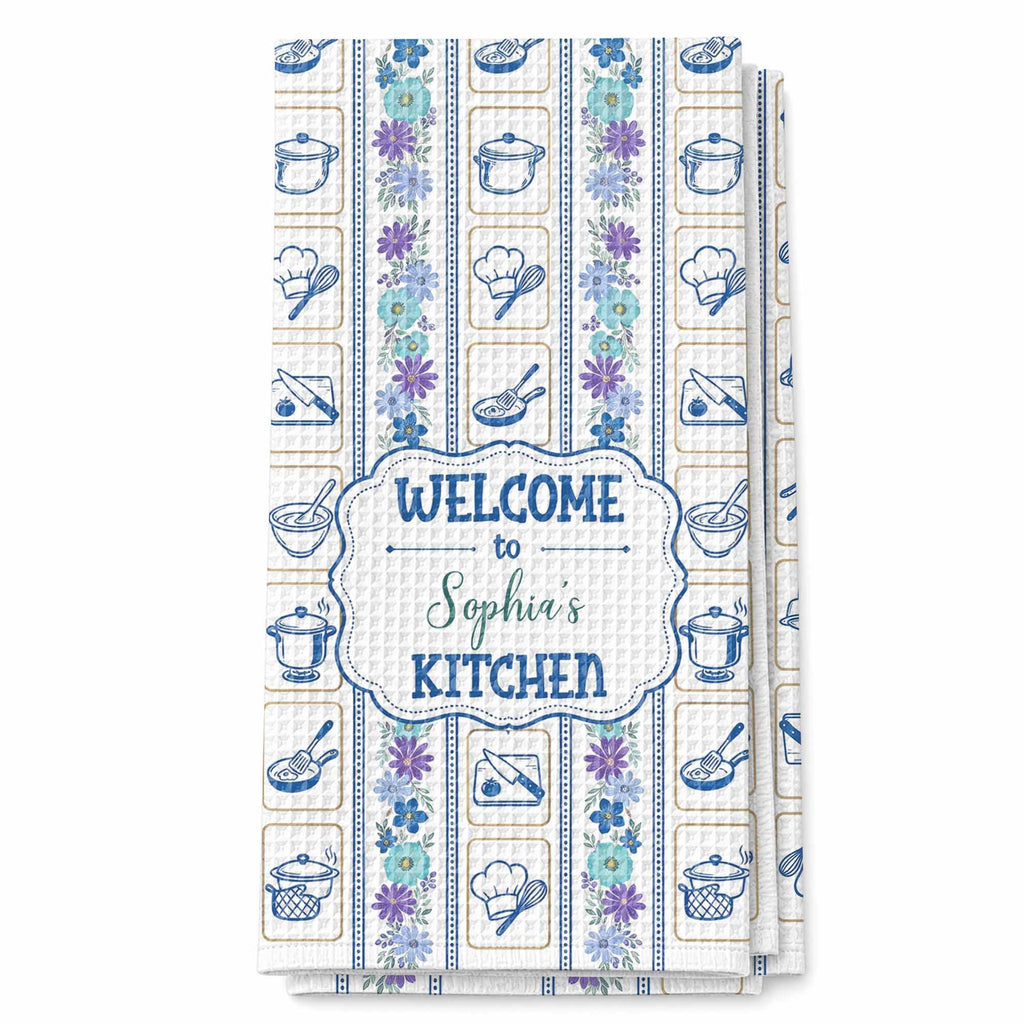 Welcome to My Kitchen, Personalized Kitchen Towel, Gift for Cooks - 10