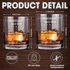 Married Custom Calendar, Personalized Whiskey Glass, Gift for Couples - 5