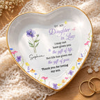To My Daughter In Law, Ceramic Dish, Gift For Daughter-In-Law and Flower Lovers - 1