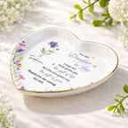 To My Daughter In Law, Ceramic Dish, Gift For Daughter-In-Law and Flower Lovers - 7