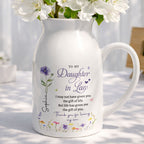 To My Daughter-in-Law Flower Vase, Personalized Gift for Daughter-in-Law - 1