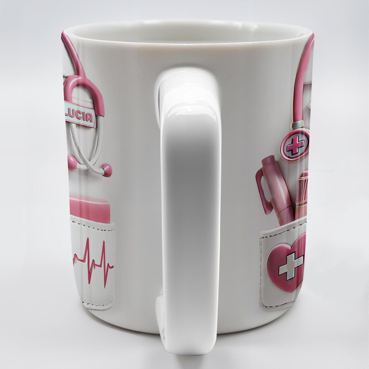 Medical Appreciation Design With Stethoscope, Personalized Custom Coffee Mug, Gift For Medical Professionals - 6