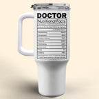 Nutritional Facts For Dedicated Healthcare Heroes,Personalized 40oz Tumbler With Straw,Gift For Healthcare Workers - 6