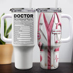 Nutritional Facts For Dedicated Healthcare Heroes,Personalized 40oz Tumbler With Straw,Gift For Healthcare Workers - 8