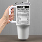 Nutritional Facts For Dedicated Healthcare Heroes,Personalized 40oz Tumbler With Straw,Gift For Healthcare Workers - 5