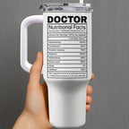 Nutritional Facts For Dedicated Healthcare Heroes,Personalized 40oz Tumbler With Straw,Gift For Healthcare Workers - 4