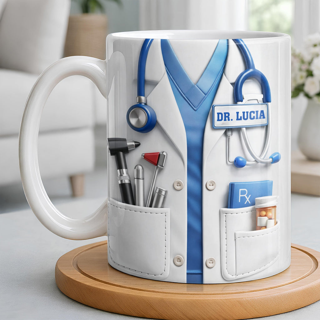 Customize With Your Favorite Doctor's Name And Tools, Coffee Mug, Gift For Medical Professionals - 9