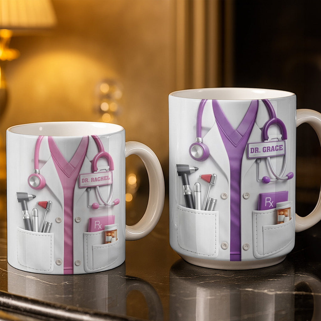 Customize With Your Favorite Doctor's Name And Tools, Coffee Mug, Gift For Medical Professionals - 8