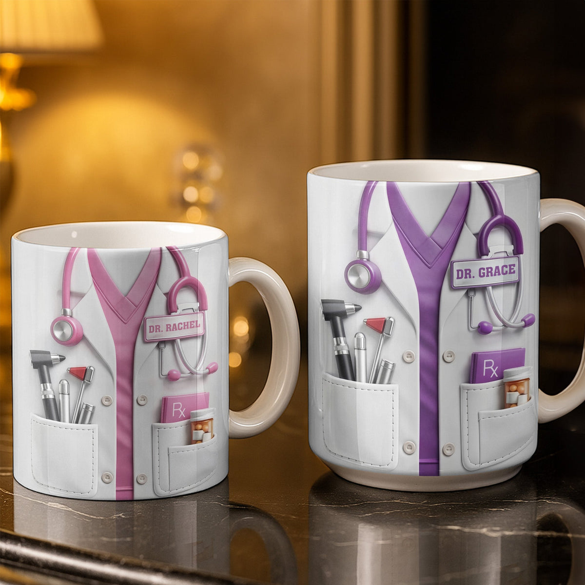 Customize With Your Favorite Doctor's Name And Tools, Coffee Mug, Gift For Medical Professionals - 8