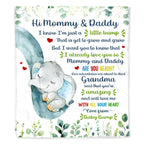 Custom "Love From Baby Bump" Blanket - Personalized Flannel Fleece Baby Shower Throw Blanket - Gift for Expecting Parents, New Mom - 5