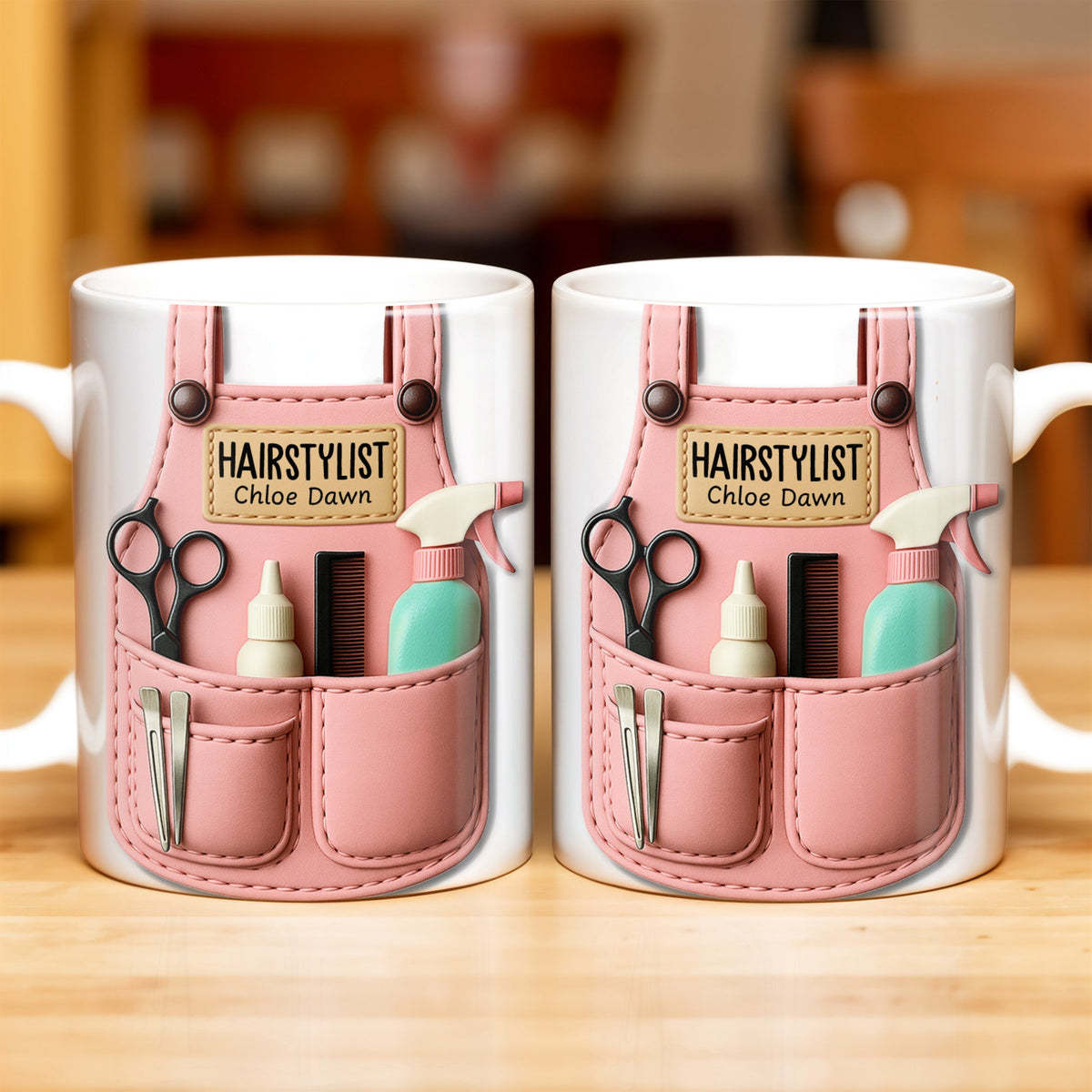 HAIRSTYLIST Chloe Dawn, Personalized Custom Coffee Mug, Gift For Hairstylists - 7