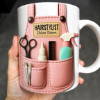 HAIRSTYLIST Chloe Dawn, Personalized Custom Coffee Mug, Gift For Hairstylists - 1