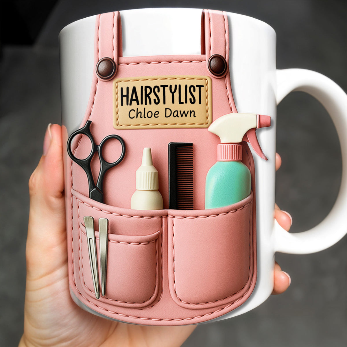 HAIRSTYLIST Chloe Dawn, Personalized Custom Coffee Mug, Gift For Hairstylists - 1