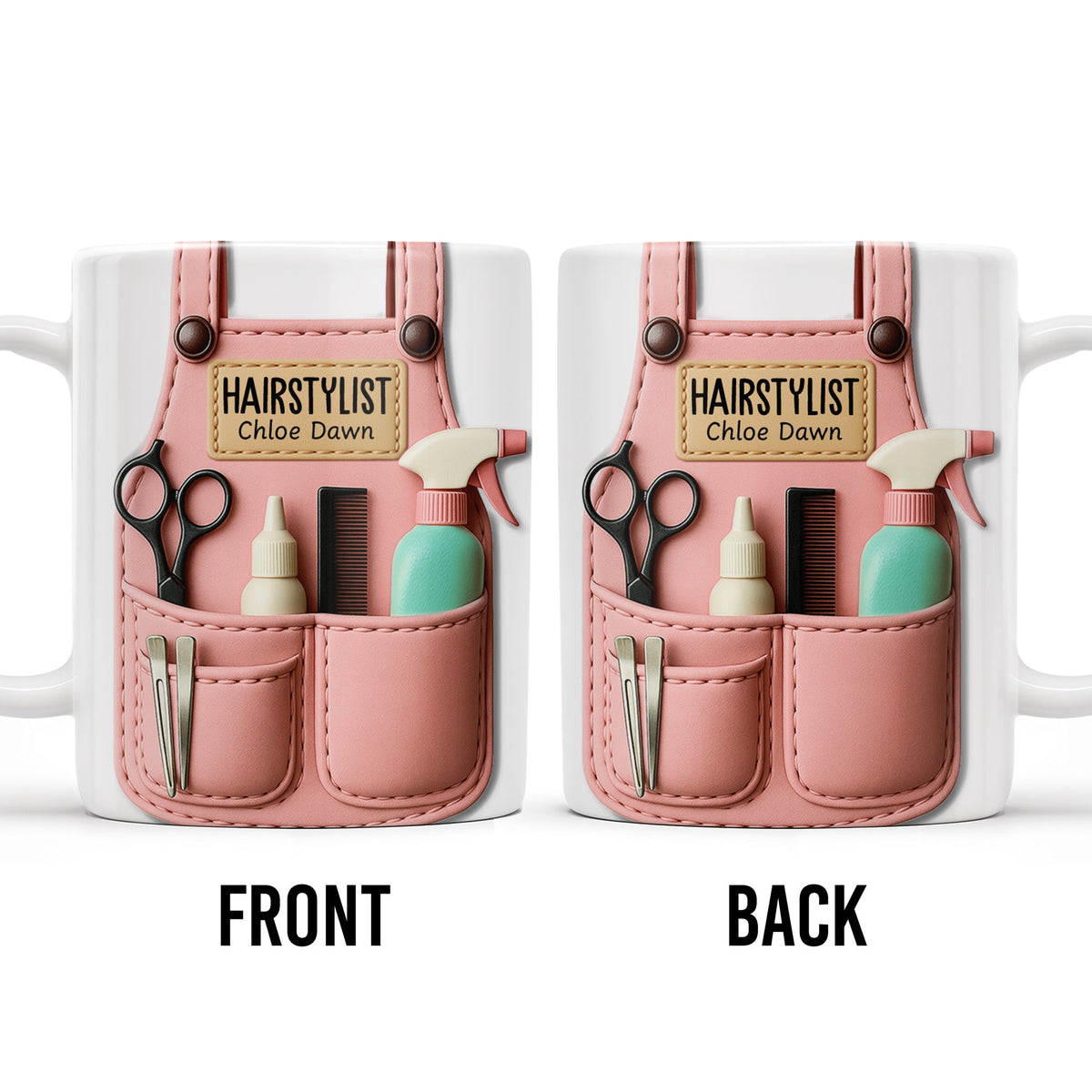 HAIRSTYLIST Chloe Dawn, Personalized Custom Coffee Mug, Gift For Hairstylists - 4
