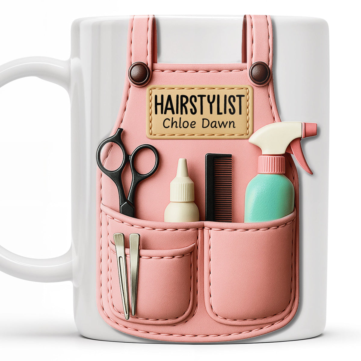 HAIRSTYLIST Chloe Dawn, Personalized Custom Coffee Mug, Gift For Hairstylists - 5