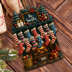 Holiday Gatherings Customized Family Name Wood Ornament,Personalized Custom Wood Ornament,Gift For Family and Holiday Enthusiasts - 3
