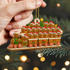 Personalized Gingerbread Christmas Express Wood Ornament - Custom Family Name Holiday Tree Decoration - Cute Xmas Keepsake Gift - 4