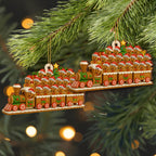 Personalized Gingerbread Christmas Express Wood Ornament - Custom Family Name Holiday Tree Decoration - Cute Xmas Keepsake Gift - 5