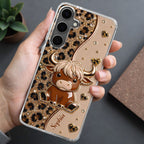 Custom Cute Highland Cow Phone Case - Personalized Slim Protective Cover for iPhone & Samsung Galaxy - Unique Animal Lover Gift for Her - 3