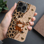 Custom Cute Highland Cow Phone Case - Personalized Slim Protective Cover for iPhone & Samsung Galaxy - Unique Animal Lover Gift for Her - 8