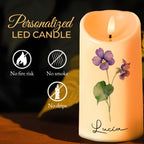 Straighten Your Crown - Granddaughter Personalized Custom LED Candle - Gift For Granddaughters - 4