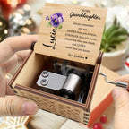 Braver, Stronger, Smarter, Loved - Personalized Custom Music Box - Gift For Granddaughters - 2