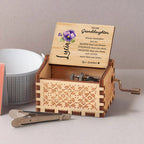 Braver, Stronger, Smarter, Loved - Personalized Custom Music Box - Gift For Granddaughters - 5