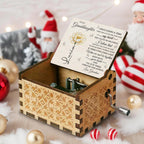 Custom "To My Granddaughter" Wooden Music Box - Personalized Vintage Keepsake Gift for Granddaughters, Girls - Birthday, Christmas Present - 6