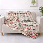 To My Granddaughter Elephant Blanket, Personalized Gift For Granddaughter - 4