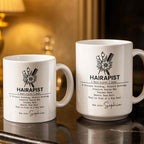 Personalized "Hairapist Miracle Worker" Coffee Mug - Custom 11oz Ceramic Cup - Funny Gift for Hair Stylists, Hairdressers, Cosmetologists - 5