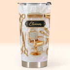 "Mastering The Art Of Style" 20oz Tumbler - Stainless Steel Personalized Travel Coffee Mug - Gift for Hair Stylists, Barbers, Hairdressers - 3
