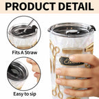 "Mastering The Art Of Style" 20oz Tumbler - Stainless Steel Personalized Travel Coffee Mug - Gift for Hair Stylists, Barbers, Hairdressers - 9