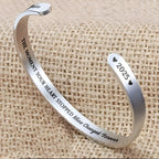 Personalized "The Moment Your Heart Stopped" Cuff Bracelet - Custom Heart Memorial Jewelry - Sympathy, Grief Bereavement Gift for Women - 7