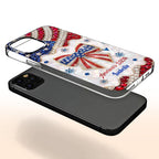 America's 250th Bow, Personalized Clear Phone Case, Gift For Her - 9