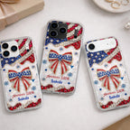 America's 250th Bow, Personalized Clear Phone Case, Gift For Her - 3