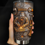 Gift For Welders Showcasing Craftsmanship and Tools,Stainless Steel Tumbler,Gift For Handyman - 1