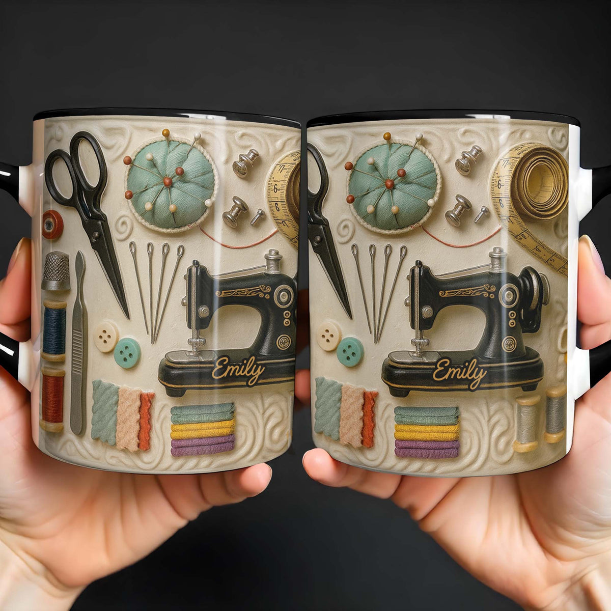 Perfect Gift For Creative Souls With Sewing Theme,Custom Accent Mug,Gift For Crafters - 3