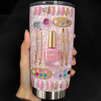 Fabulous Sparkle Nails, Stainless Steel Tumbler, Gift For Nail Lovers - 1