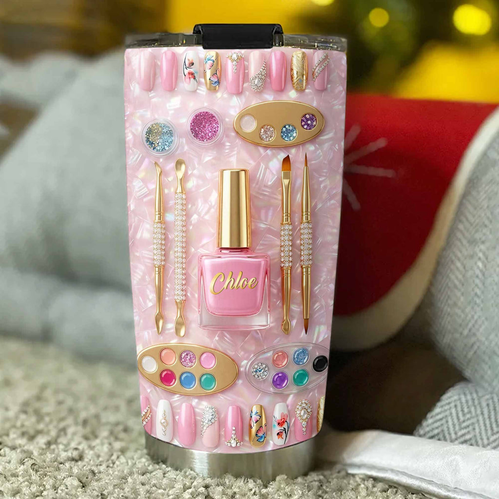 Fabulous Sparkle Nails, Stainless Steel Tumbler, Gift For Nail Lovers - 6