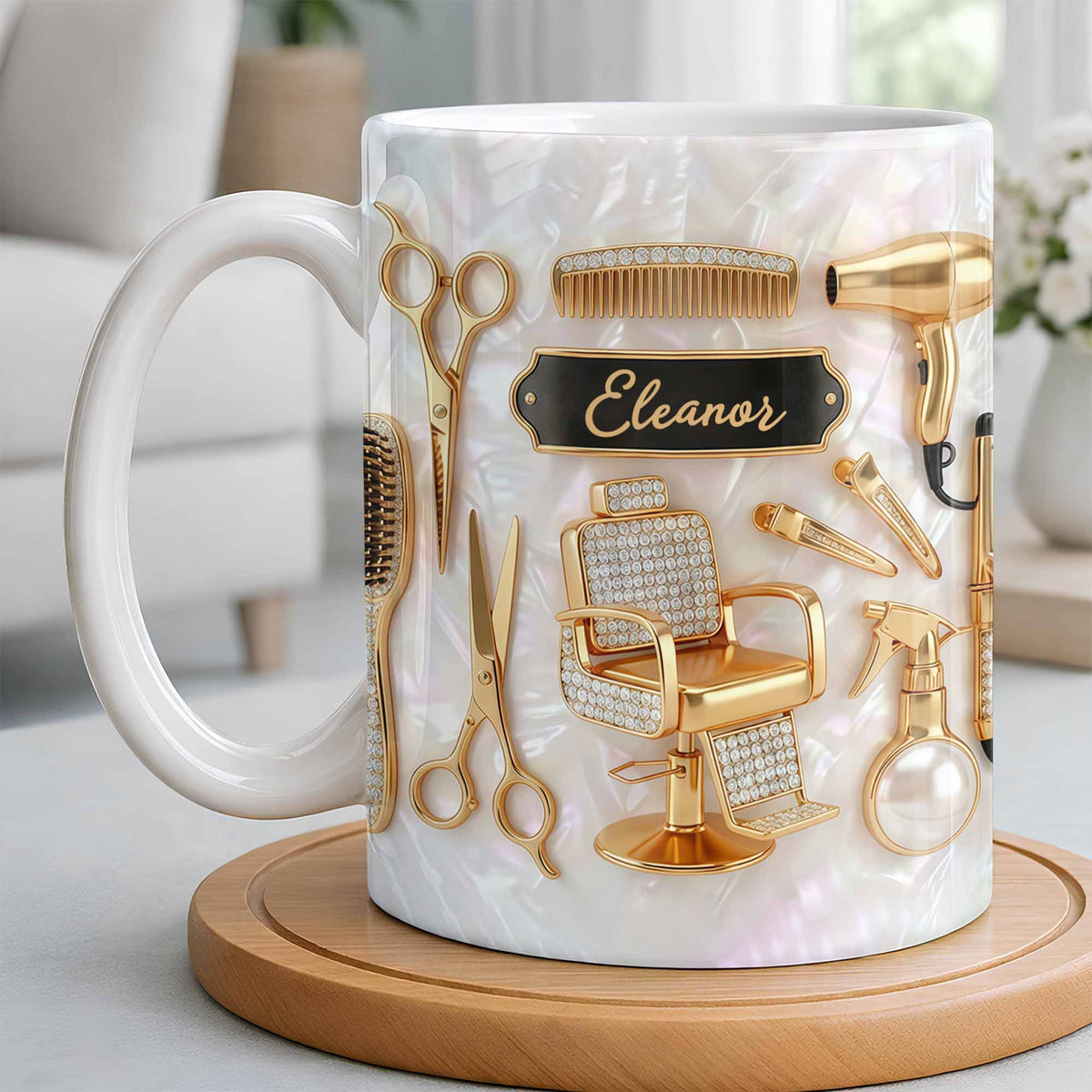 Personalized "Master of Style" Coffee Mug - Custom 11oz Ceramic Tea Cup - Professional Gift for Hairstylists, Hairdressers, Barbers - 2