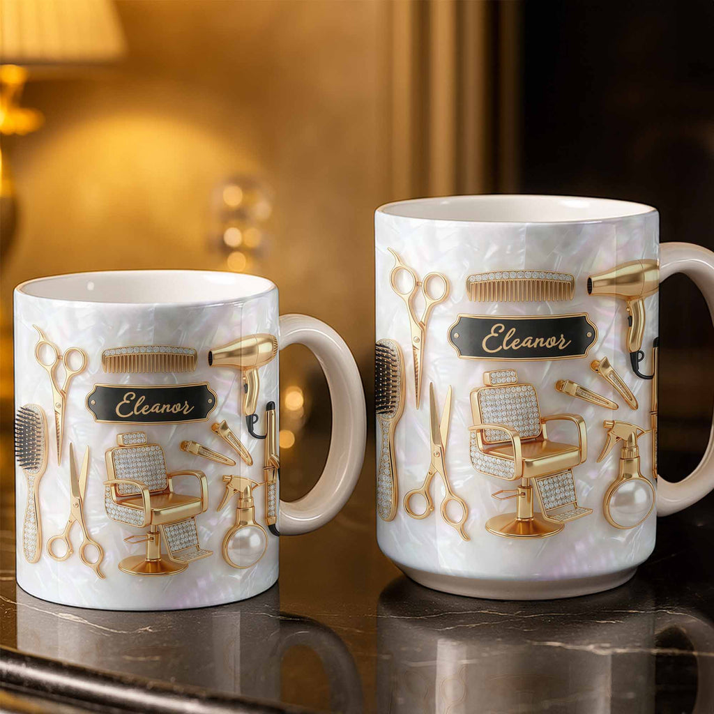 Personalized "Master of Style" Coffee Mug - Custom 11oz Ceramic Tea Cup - Professional Gift for Hairstylists, Hairdressers, Barbers - 3