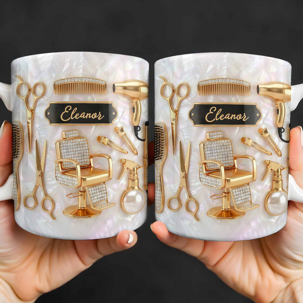 Personalized "Master of Style" Coffee Mug - Custom 11oz Ceramic Tea Cup - Professional Gift for Hairstylists, Hairdressers, Barbers - 4