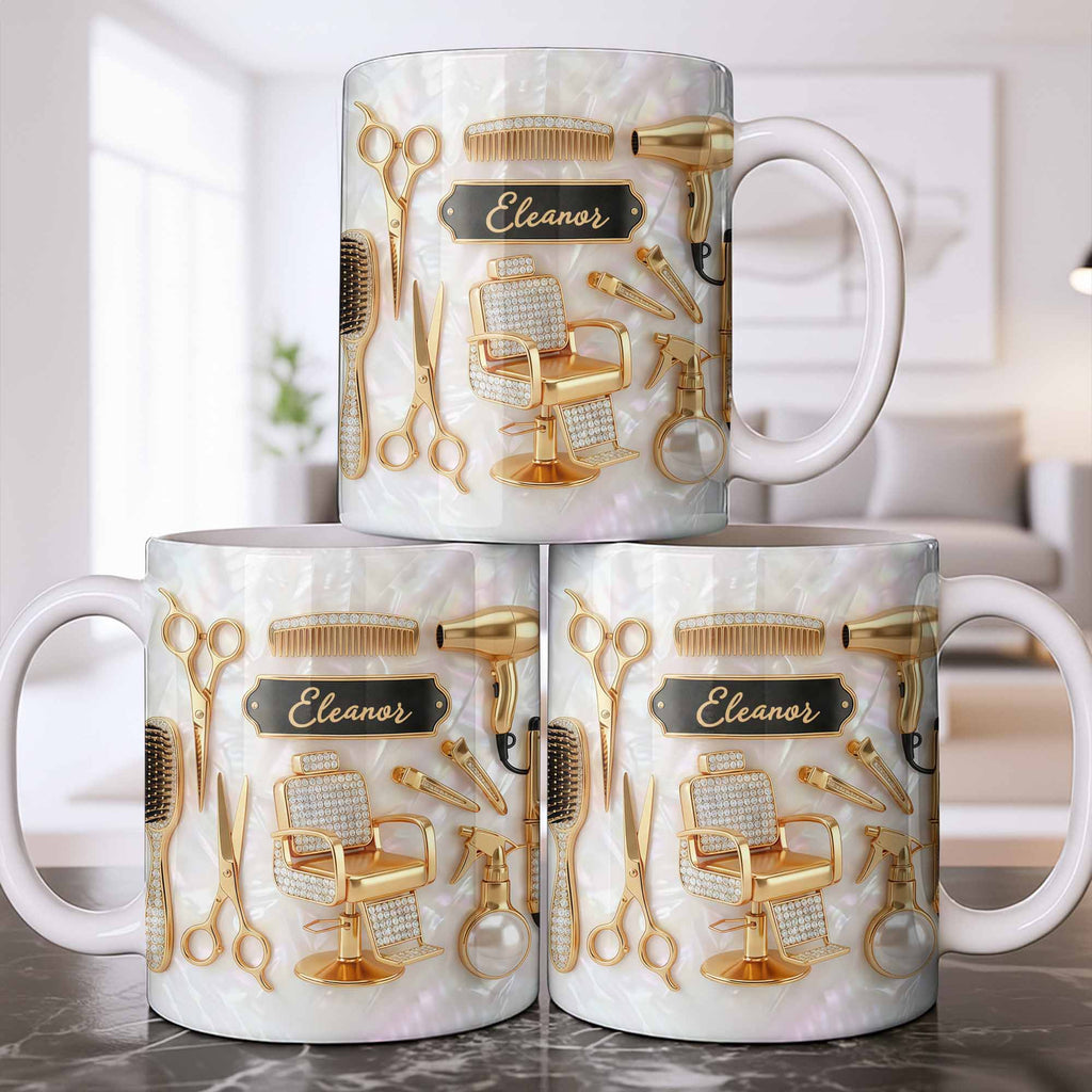 Personalized "Master of Style" Coffee Mug - Custom 11oz Ceramic Tea Cup - Professional Gift for Hairstylists, Hairdressers, Barbers - 8