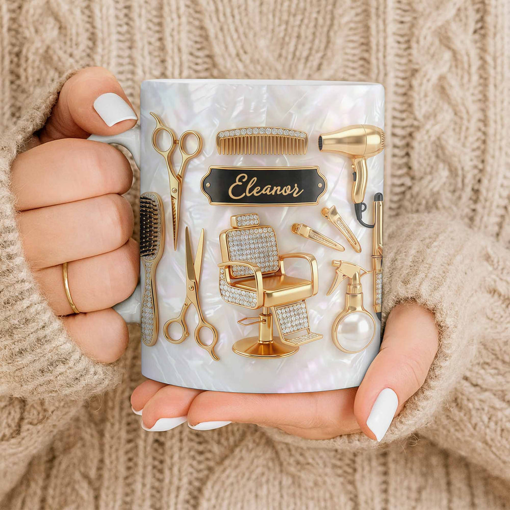 Personalized "Master of Style" Coffee Mug - Custom 11oz Ceramic Tea Cup - Professional Gift for Hairstylists, Hairdressers, Barbers - 9