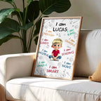 I Am Enough, Loved, Helpful, Unique, Smart,Vertical Poster,Gift For Daughters - 7