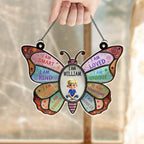 Custom "I Am Smart, I Am Kind" Suncatcher - Personalized Butterfly Affirmations Acrylic Window Hanging Decor - Educational Gift for Kids - 4