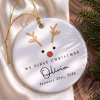 My First Christmas, Ceramic Ornament, Gift For Baby and New Parents - 2