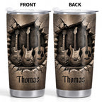 Music Is The Soul Of Life, Stainless Steel Tumbler, Gift For Guitar Lovers - 12
