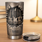 Music Is The Soul Of Life, Stainless Steel Tumbler, Gift For Guitar Lovers - 8