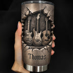 Music Is The Soul Of Life, Stainless Steel Tumbler, Gift For Guitar Lovers - 1